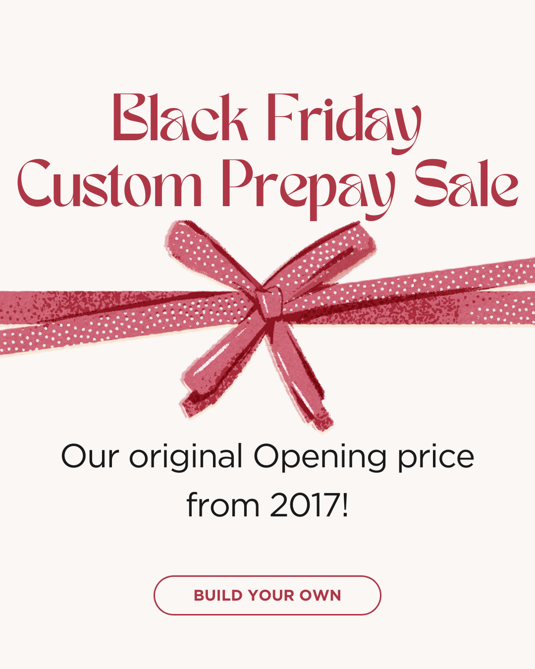 Personal - Boxing Day Special - Custom Prepay